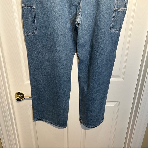 Carhartt dungaree fit Men's Blue Jeans  44 X 32 - Picture 6 of 8